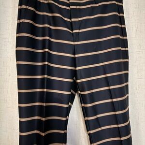 Banana Republic Black and Tan Striped Women's Pants